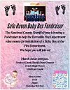 The Safe House Baby Box Fundraiser Flyer