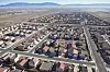 Suburban subdivision aerial in Albuquerque, New Mexico USA