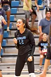 Ceci Vance celebrates a big point vs La Cueva