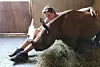 Diane feeeding baby rhino