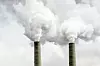 Coal Power Plant Smokestacks Emitting Pollution Into the Air