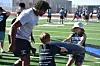 Cleveland football camp warmups