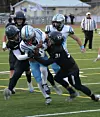 CHS football - Ajay Vigil drives through Panther defenders
