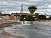Water main break