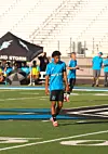 The Cleveland vs. Centennial rounds get started on the soccer fields; Lodge scores three
