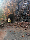 Gilman Tunnels close after rock slide